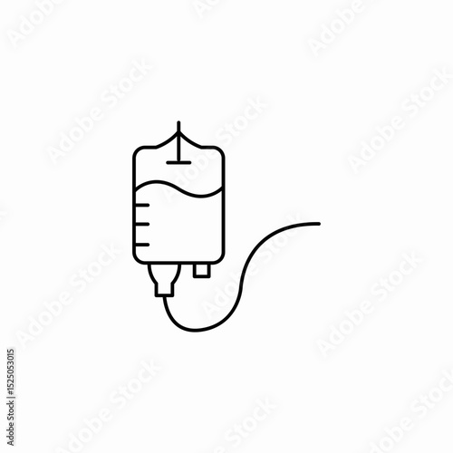 blood bag icon sign vector