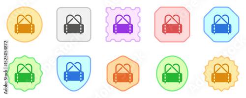 Editable duffel bag, gym bag vector icon. Part of a big icon set family. Perfect for web and app interfaces, presentations, infographics, etc