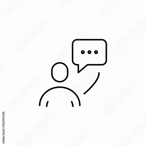 human message icon sign vector