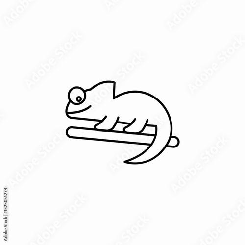 iguana animal icon sign vector