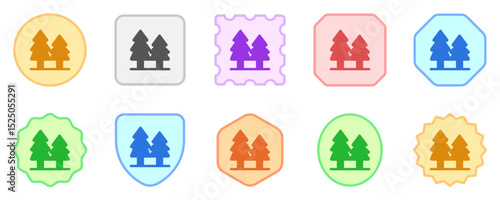 Editable pine trees vector icon. Part of a big icon set family. Perfect for web and app interfaces, presentations, infographics, etc