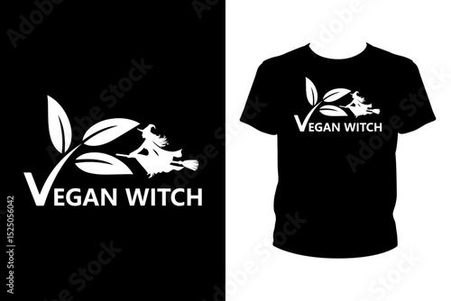 Vegan witch Quotes svg, Vegan Svg, t-shirt design for prints, Gardening t-shirt design cut file	