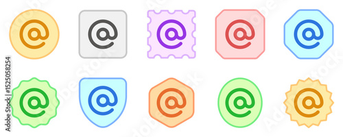 Editable at, mention, email address vector icon. Part of a big icon set family. Perfect for web and app interfaces, presentations, infographics, etc