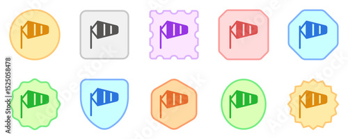 Editable windsock vector icon. Part of a big icon set family. Perfect for web and app interfaces, presentations, infographics, etc
