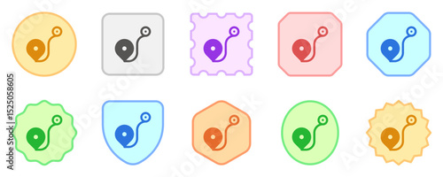 Editable route tracker vector icon. Part of a big icon set family. Perfect for web and app interfaces, presentations, infographics, etc