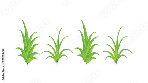 Wallpaper Mural Plants 2: Vector plants design, Abstract leaves in flat style. Torontodigital.ca