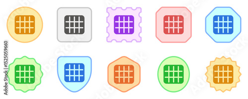 Editable vector layout grid icon. Part of a big icon set family. Perfect for web and app interfaces, presentations, infographics, etc