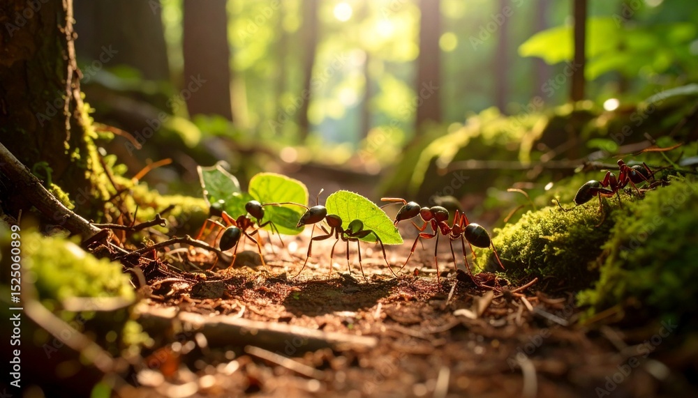Obraz premium Leafcutter Ants at Work