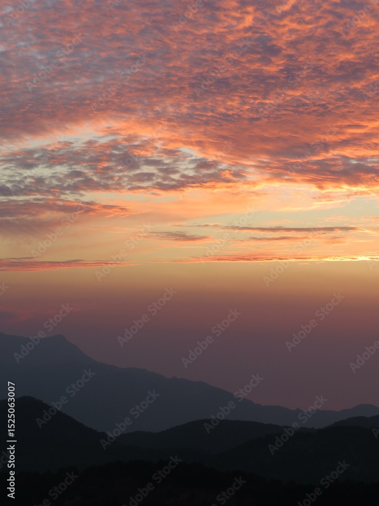 sunset in the mountains sunset in the mountains