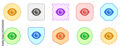 Editable vector show password eye visibility icon. Part of a big icon set family. Perfect for web and app interfaces, presentations, infographics, etc