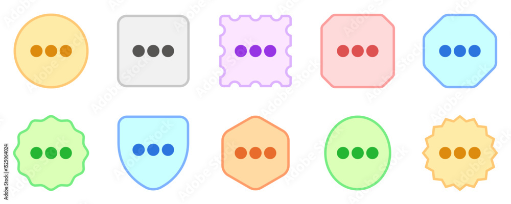 Obraz premium Vector horizontal ellipsis menu icon. Black, white background. Perfect for app and web interfaces, infographics, presentations, marketing, etc.