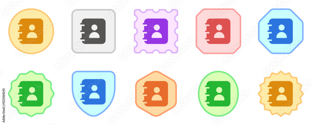 Vector phonebook, contact, diary icon. Black, white background. Perfect for app and web interfaces, infographics, presentations, marketing, etc. Vector phonebook, contact, diary icon. Black, white background. Perfect for app and web interfaces, infographics, presentations, marketing, etc.
