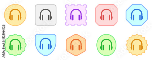 Editable vector headphones earmuffs icon. Black, transparent white background. Part of a big icon set family. Perfect for web and app interfaces, presentations, infographics, etc