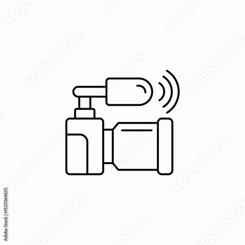 action camera icon sign vector