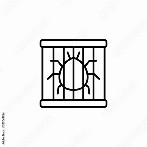 bug trap icon sign vector