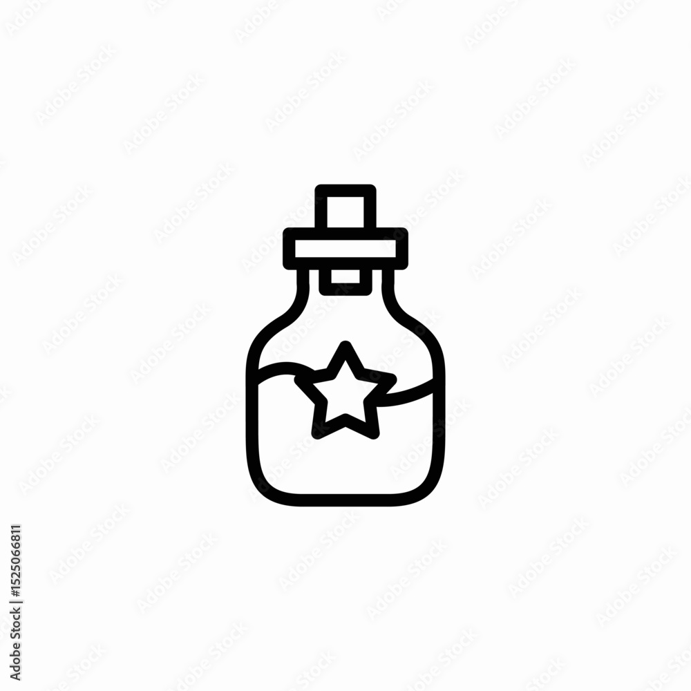 Obraz premium magic potion icon sign vector