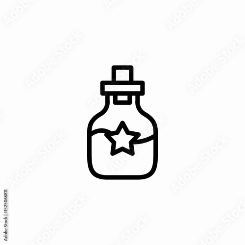 magic potion icon sign vector