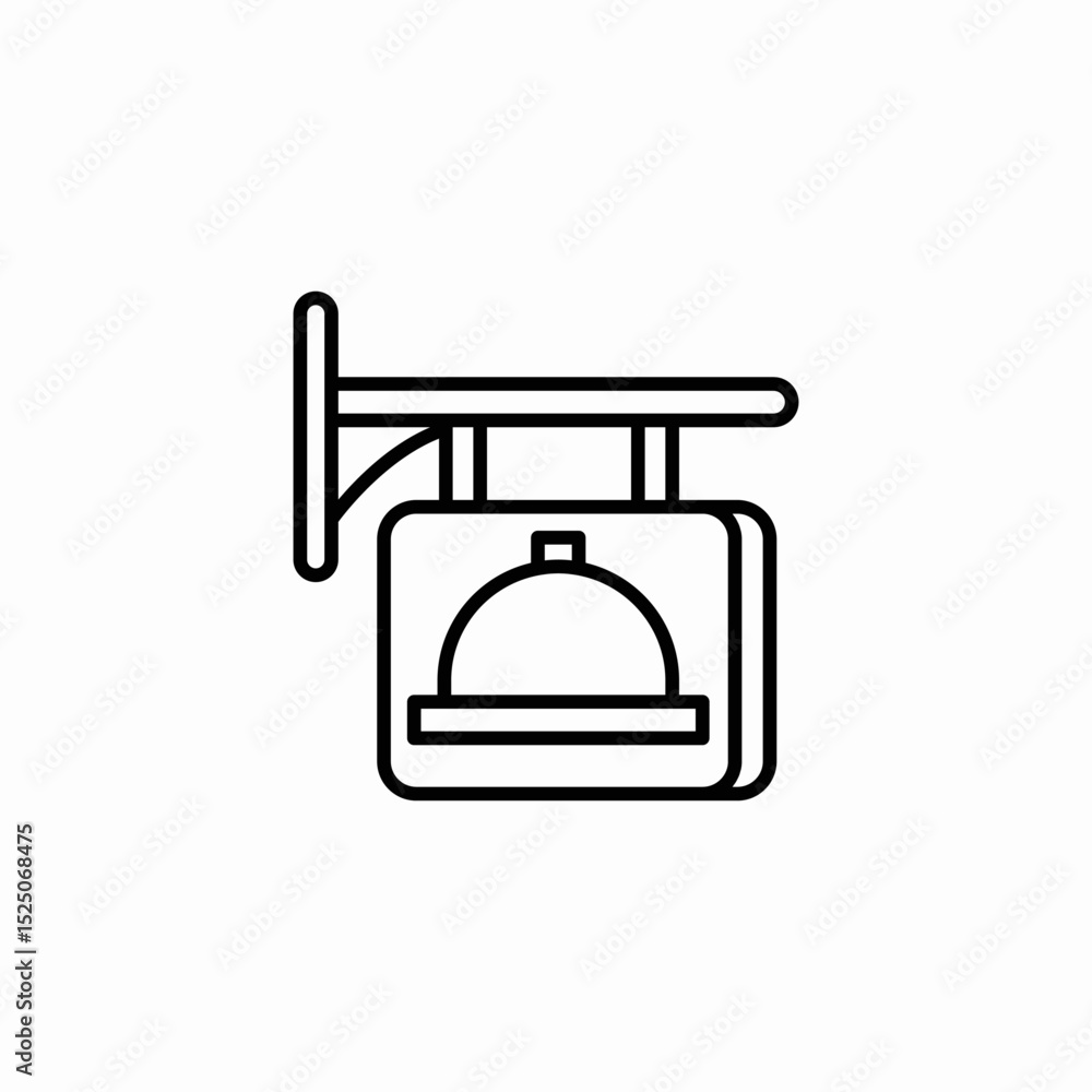 Fototapeta premium restaurant signage icon sign vector
