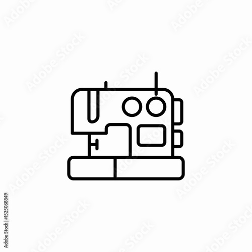 sewing machine icon sign vector