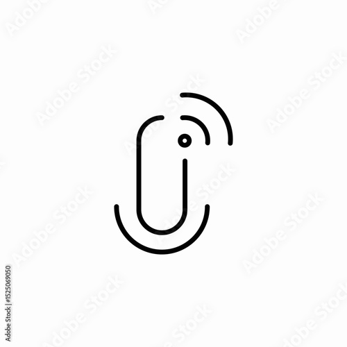 smart mic icon sign vector