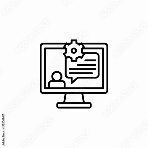 user message settings icon sign vector