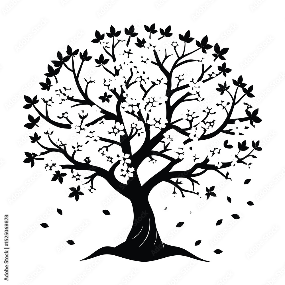 Fototapeta premium Cherry Blooming Spring Blossom Flowering Tree svg