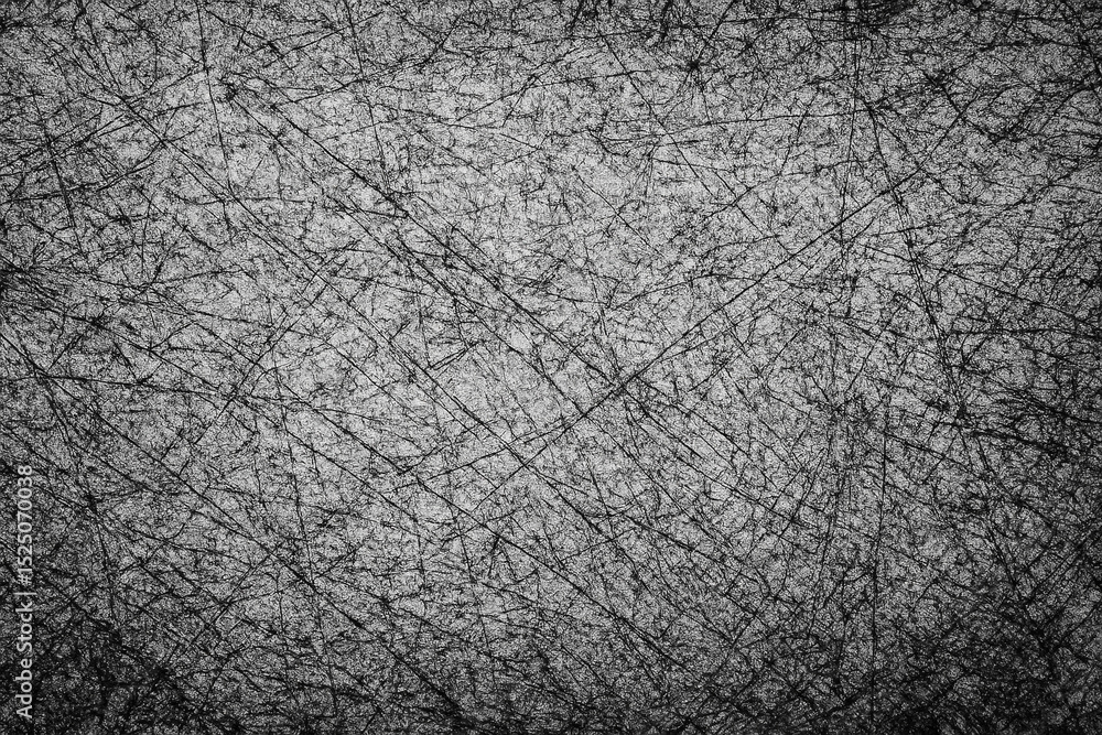Fototapeta premium Distressed Texture: A high-resolution, grainy texture featuring an array of interwoven lines, perfect for adding a raw and organic aesthetic to your next design project.