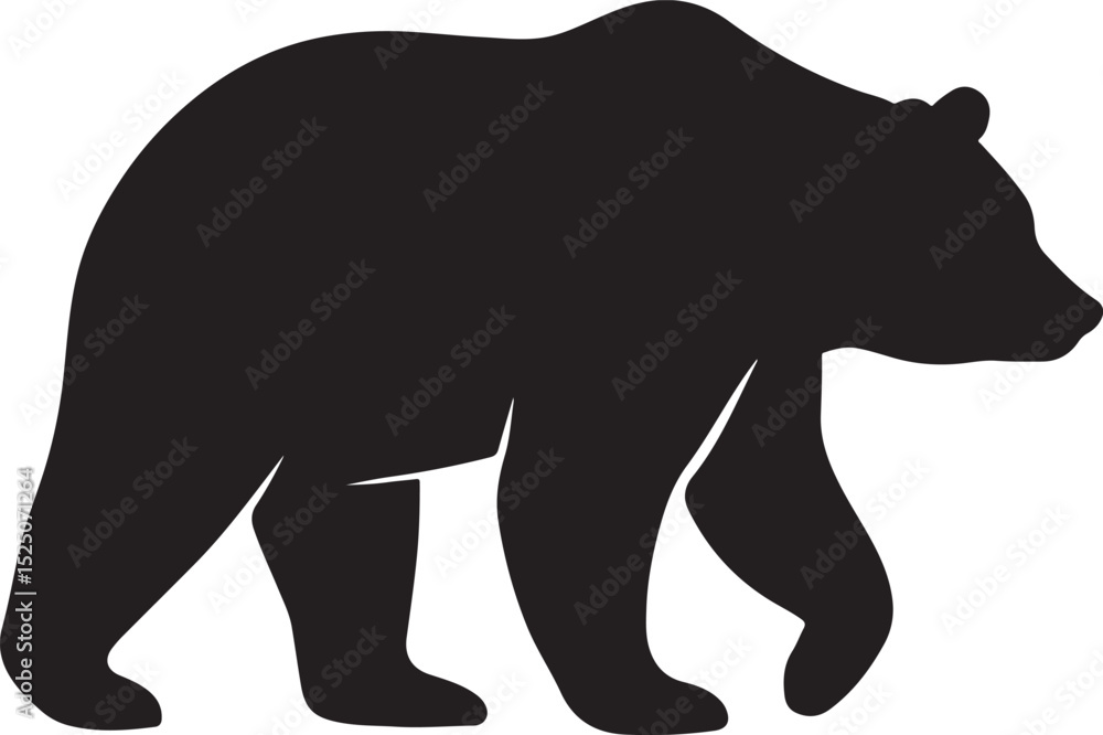 Fototapeta premium Bear Standing Vector