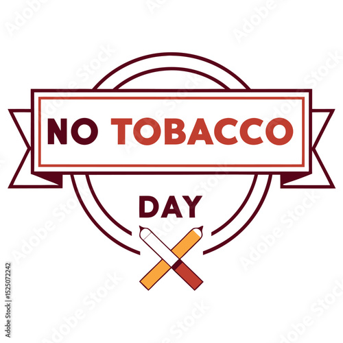  No tobacco day vector illustration.
