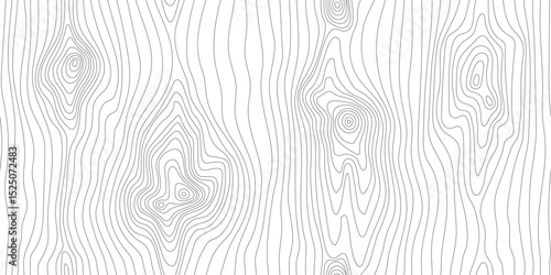 Wood texture, wood plank, seamless pattern, black lines on a white background, vector design