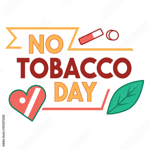  No tobacco day vector illustration.
