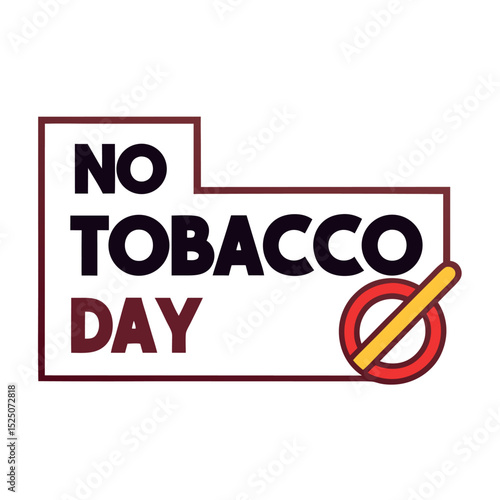  No tobacco day vector illustration.
