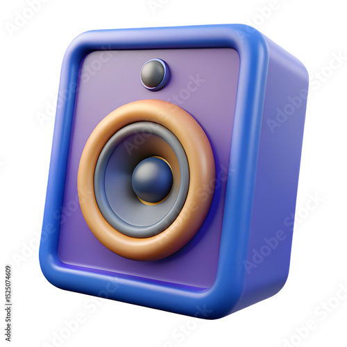 Speaker isolated on white background