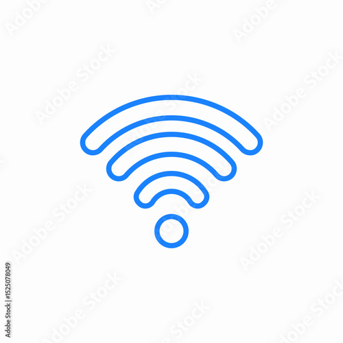 wifi signal indicator icon sign vector