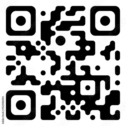vector QR code. Qrcode illustration. Clipart isolated on transparent background.