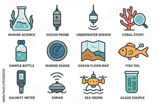 Marine science tools and technologies: ocean probe, coral study, and sea drone innovations