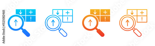 Swot Analysis icon sheet multiple style collection