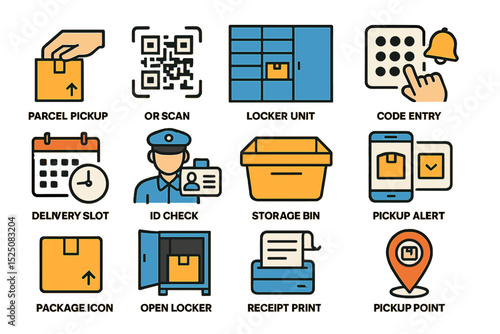 Detailed guide to parcel pickup process with locker and qr code system