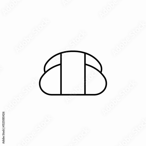 sushi onigiri icon sign vector