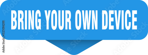 bring your own device sticker. bring your own device sign on transparent background