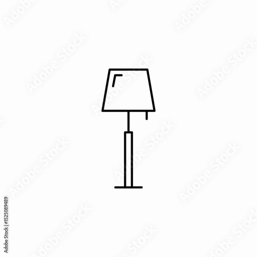 lamp stand icon sign vector
