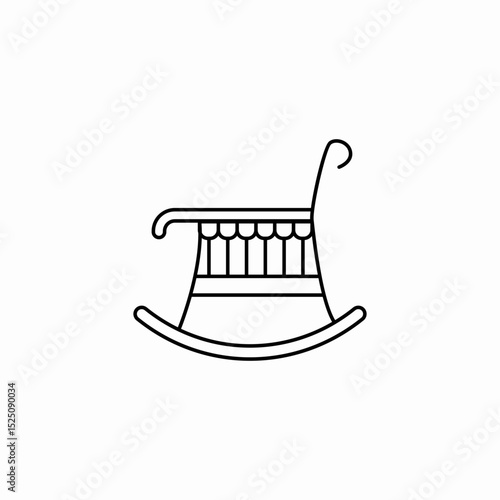 nursing chair icon sign vector