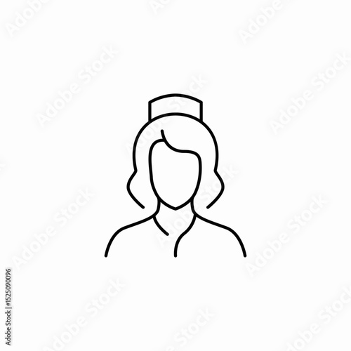 nurse medical icon sign vector