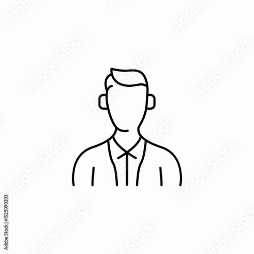 patient male icon sign vector