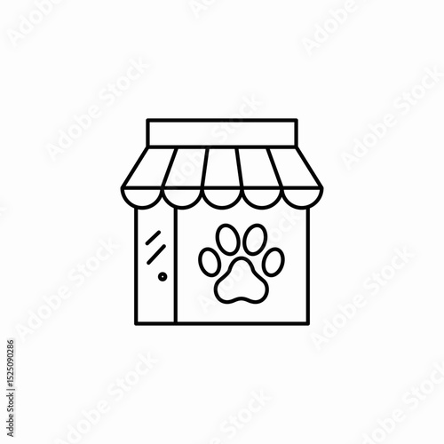 pet shop icon sign vector