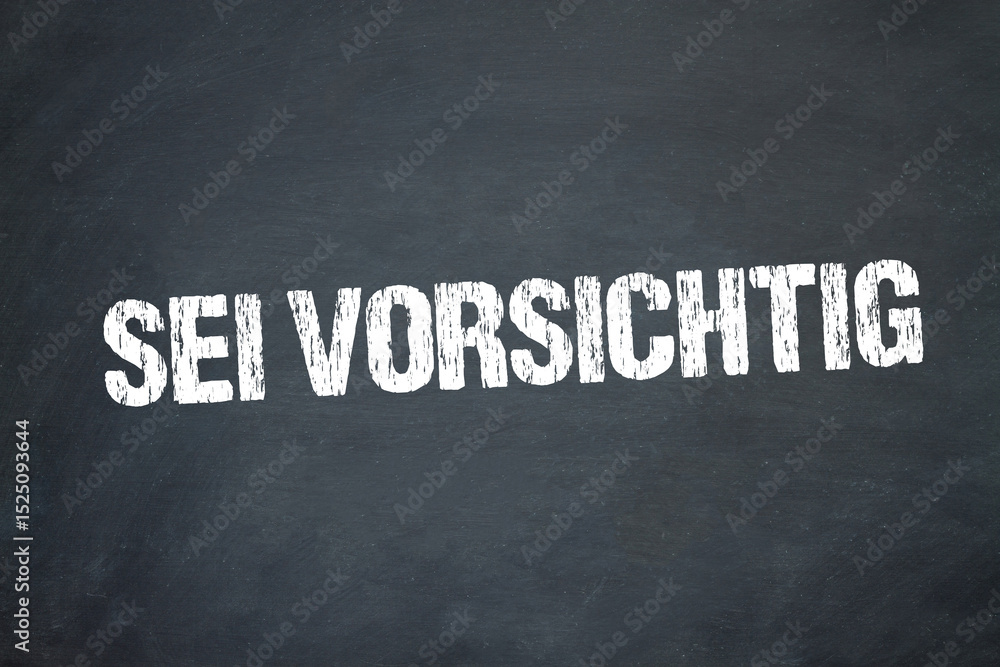 Obraz premium sei vorsichtig 