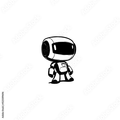 Security Guardian Robot Icon