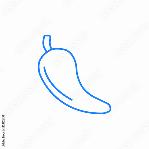 chili pepper icon sign vector