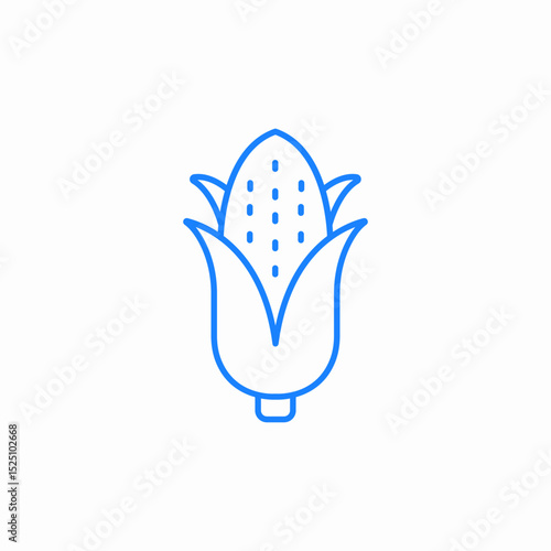 corn kernel icon sign vector
