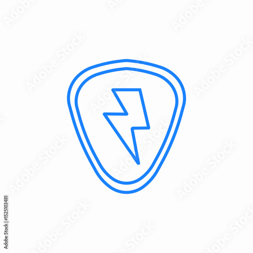 guitar pick icon sign vector